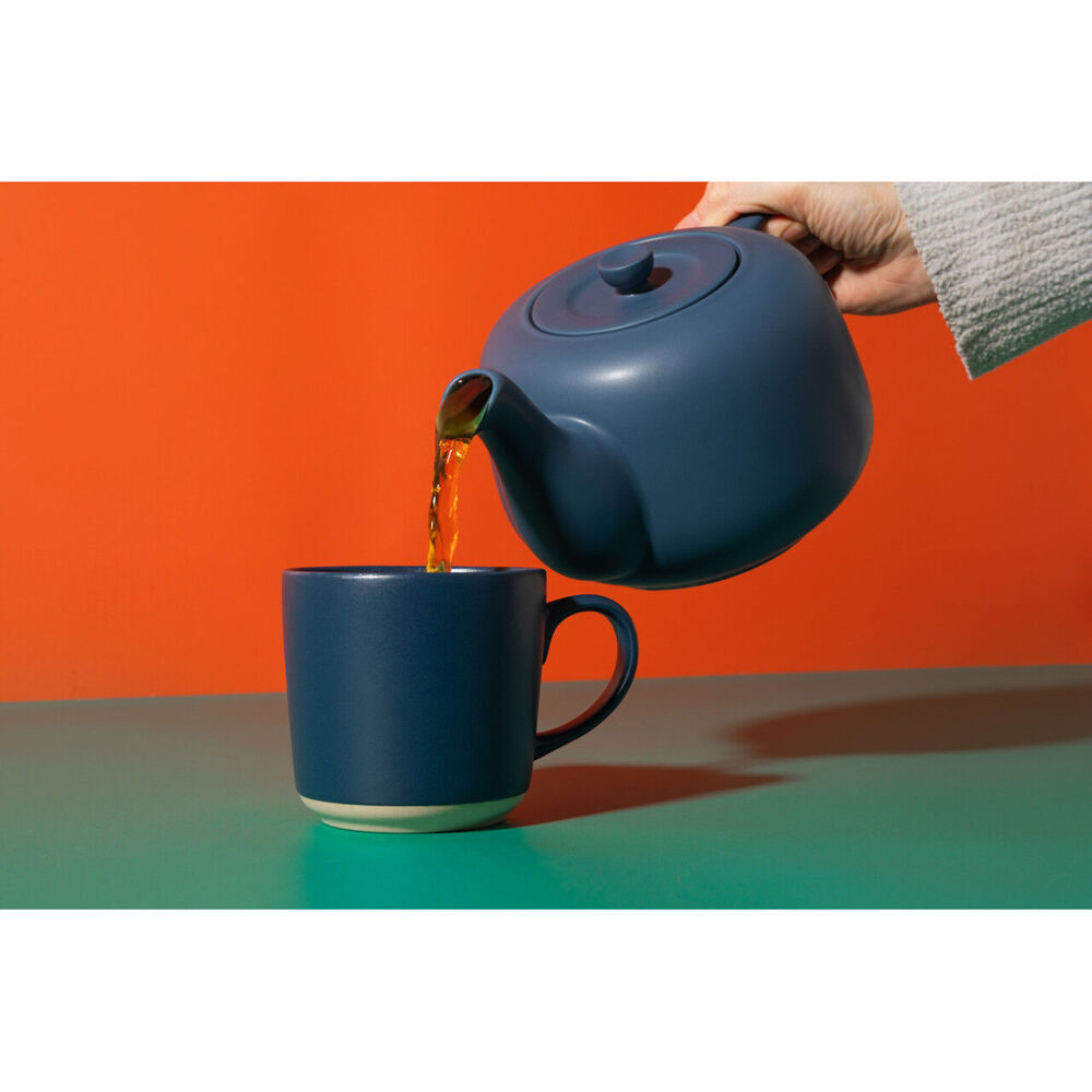 LA Cafetière La Cafetiere Stoneware Classic Teapot Kettle Serving/Brewing Pot 1.2L Navy (2 Pack) — image 4