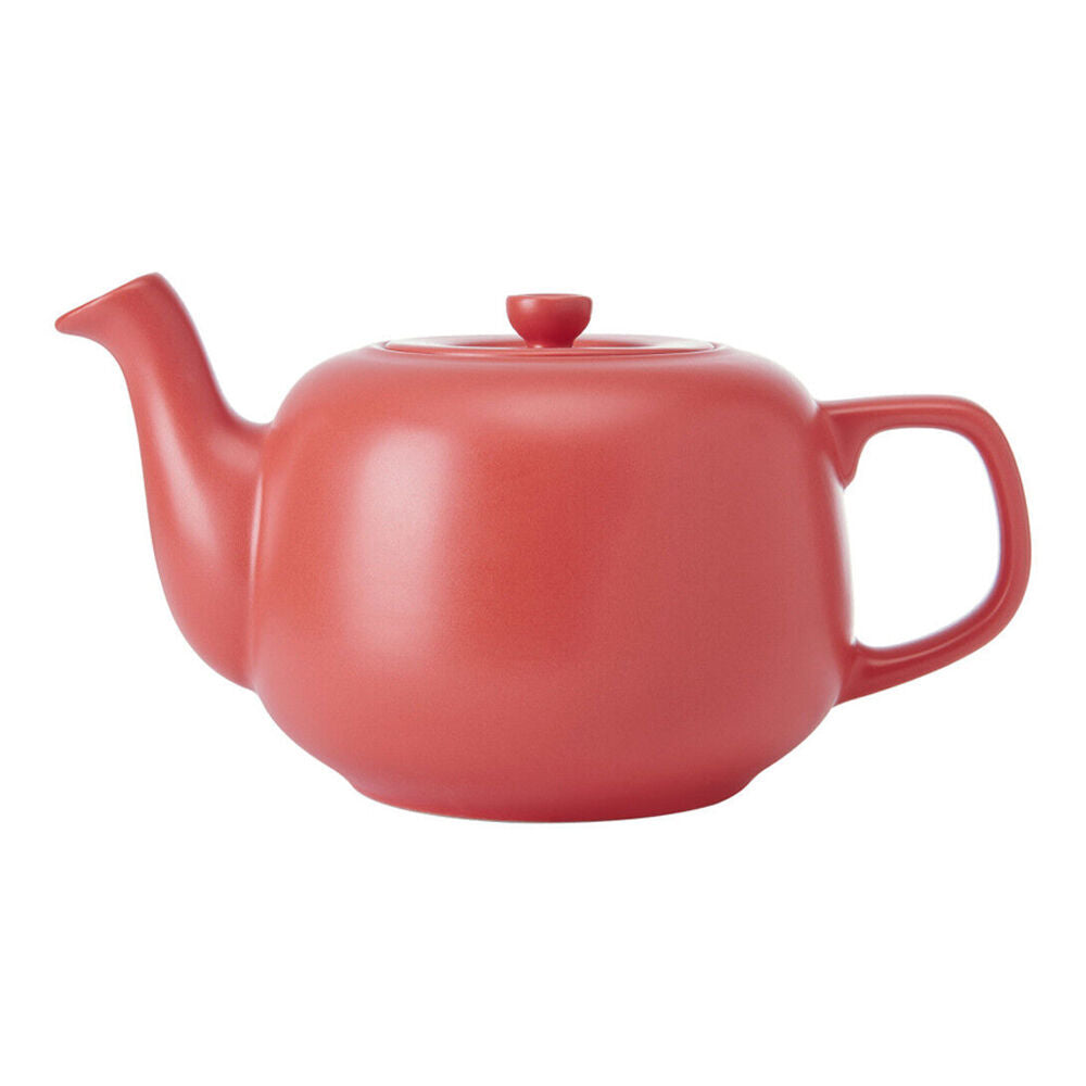LA Cafetière La Cafetiere Stoneware Classic Teapot Kettle Serving/Brewing Pot 1.2L Red