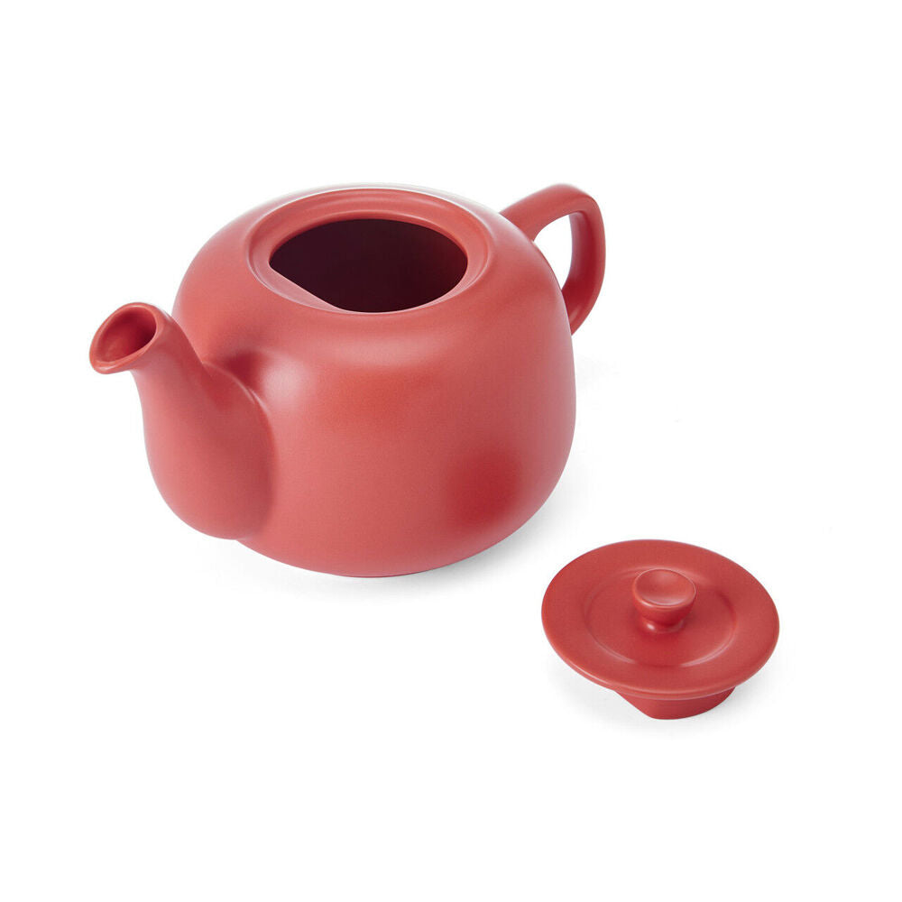 LA Cafetière La Cafetiere Stoneware Classic Teapot Kettle Serving/Brewing Pot 1.2L Red — image 3