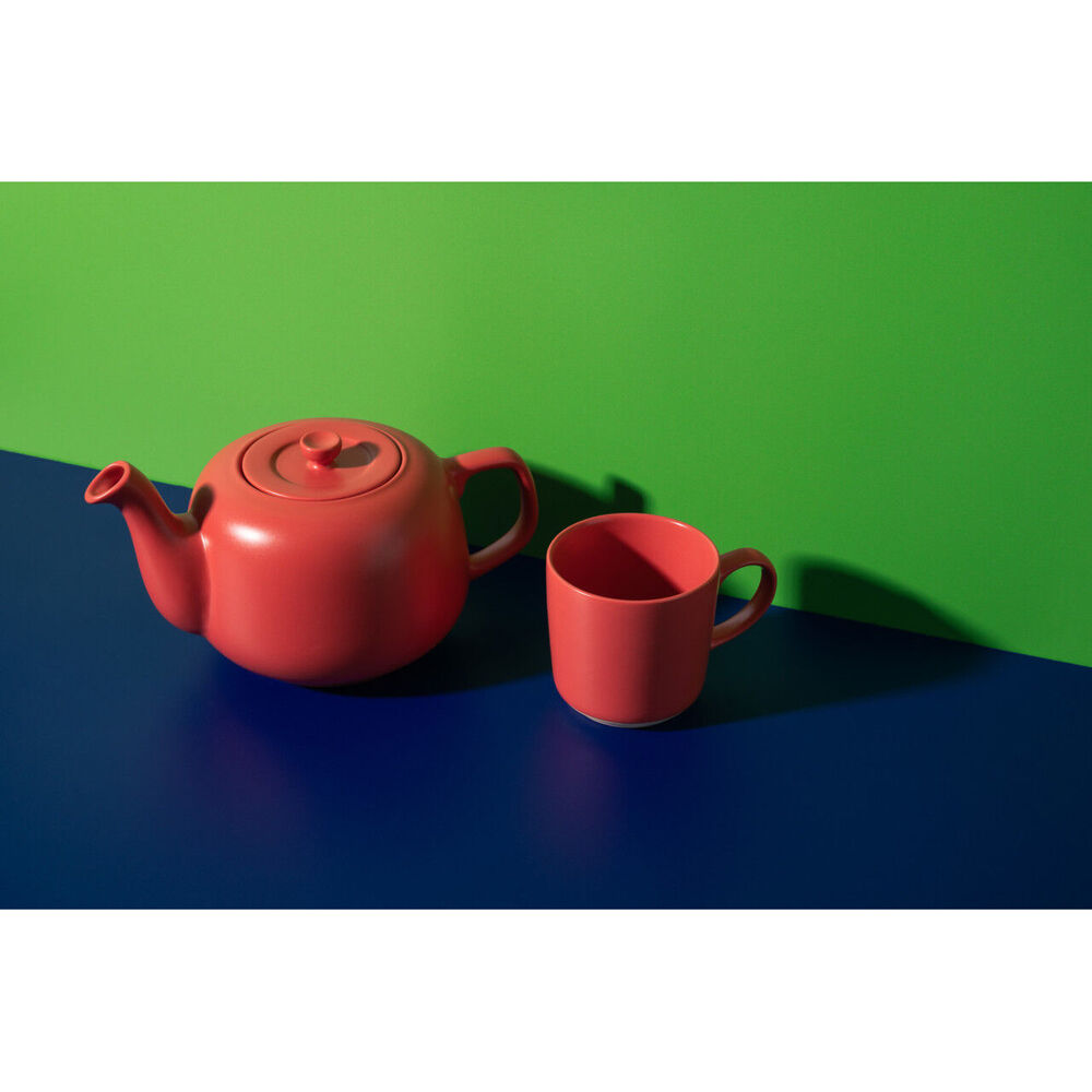 LA Cafetière La Cafetiere Stoneware Classic Teapot Kettle Serving/Brewing Pot 1.2L Red — image 5