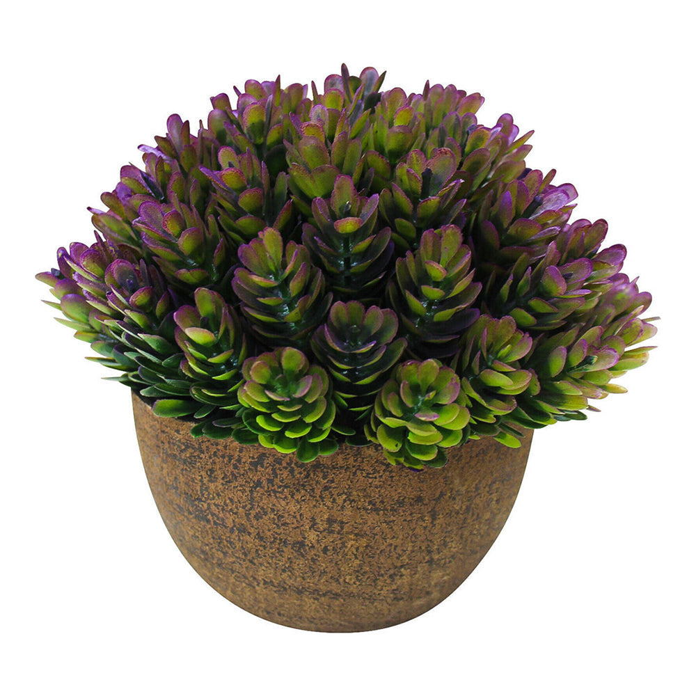 LVD Potted Purple 11cm Formal Moss Small Fake Faux Artificial Plant Home Room Decor