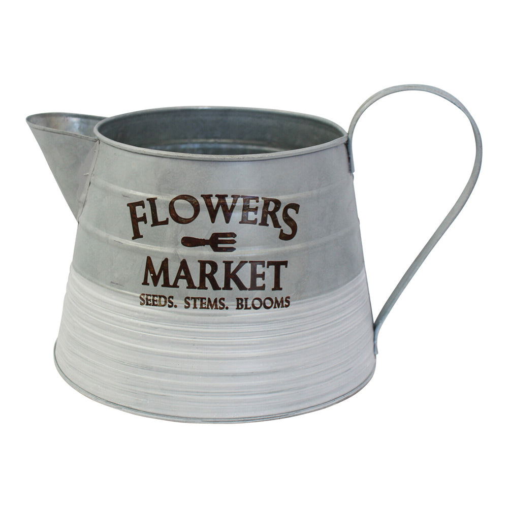 LVD Metal 26cm Watering Jug Flowers Squat Home/Garden Decorative Vintage Container