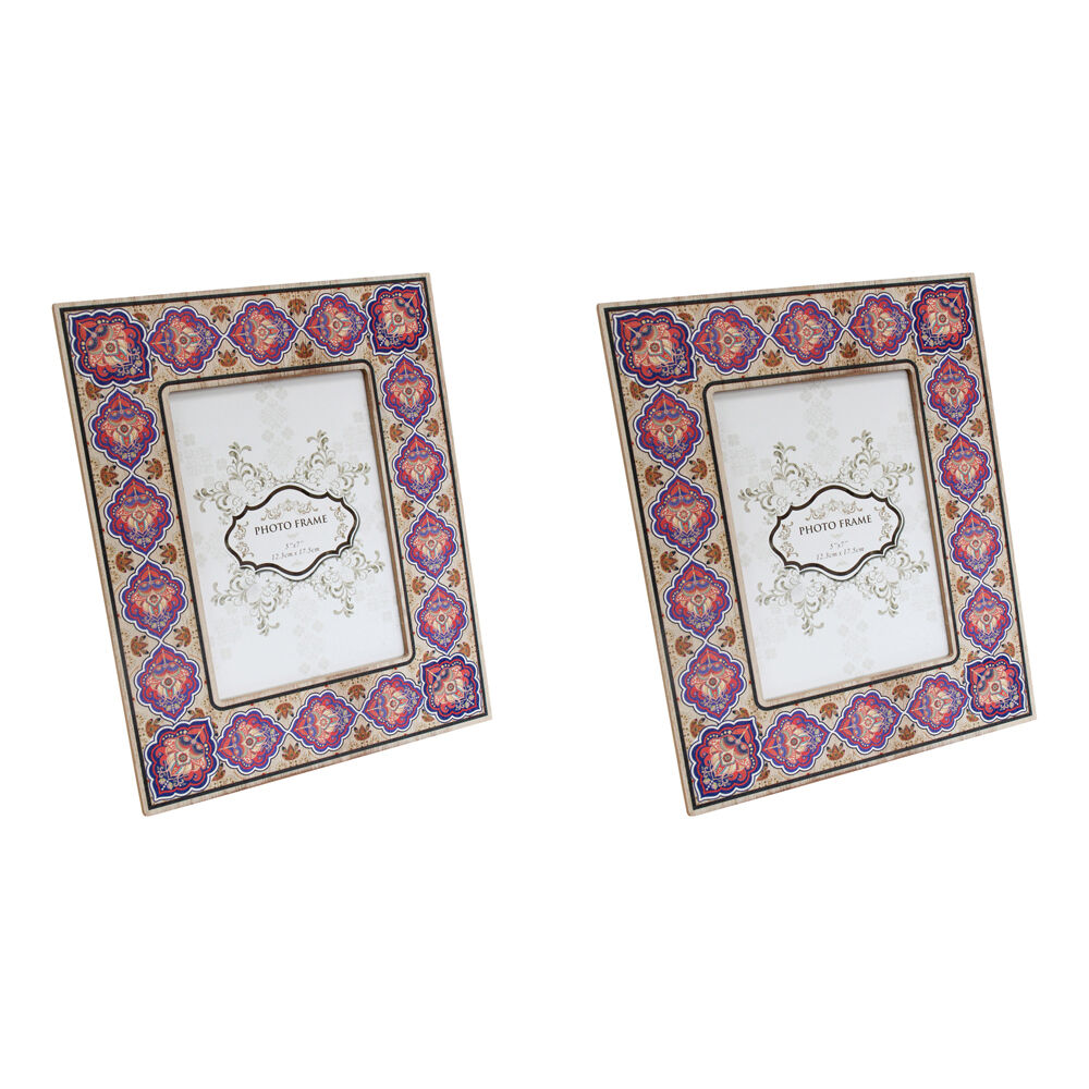 LVD Wooden Glass Picture/Photo Decor Frame 5x7 21.5x26.5x1.5cm Sari (2 Pack)
