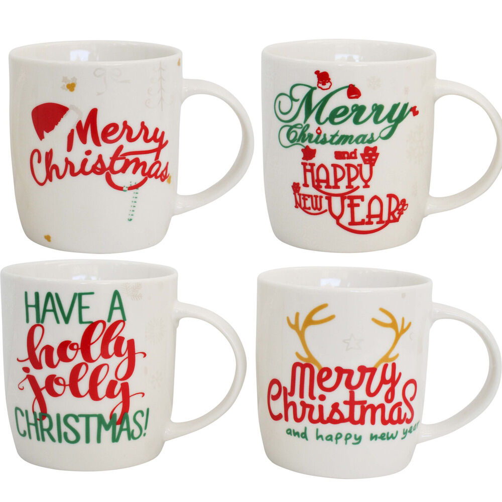 LVD Christmas Coffee Mug Home/Kitchen/Dining Table Xmas Cup 12x9cm Assorted — image 2