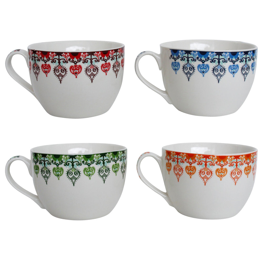 LVD Ceramic Tea/Coffee Mug Cup Sari Home/Kitchen Drinkware 14cm Assorted (6 Pack) — image 3