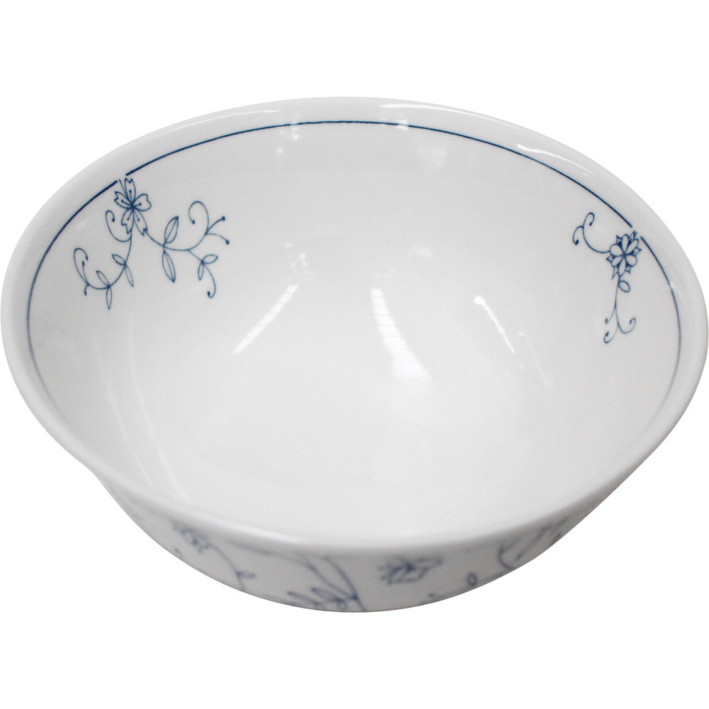 LVD Ceramic 15cm Rice Bowl Vine Round Serving Soup Dish Dinnerware Large White (4 Pack) — image 3