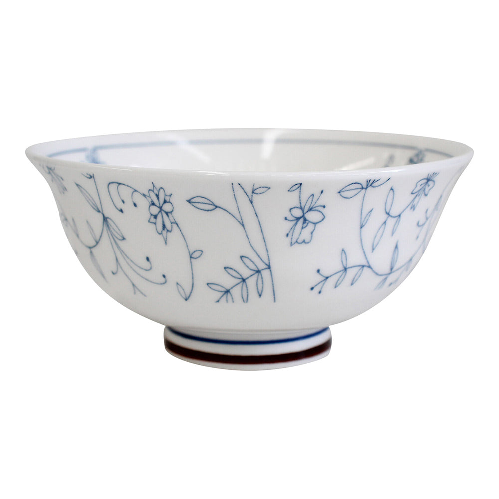 LVD Ceramic 15cm Rice Bowl Vine Round Serving Soup Dish Dinnerware Large White (4 Pack) — image 2