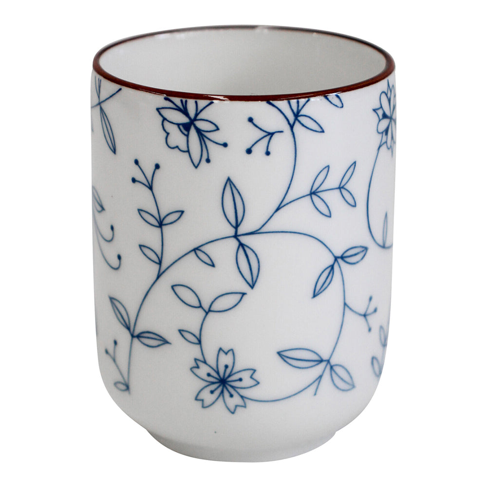 LVD Vine Ceramic 8.5cm Coffee/Tea Water Cup Cylindrical Drinkware Milk Mug White