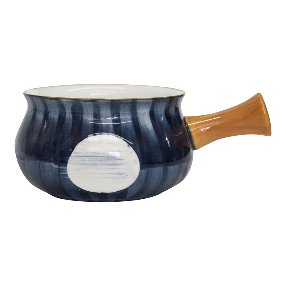 LVD Ceramic 18.5cm Tapas Bowl Spot w/ Handle Serving Round Dish Dinnerware Blue (2 Pack) — image 2