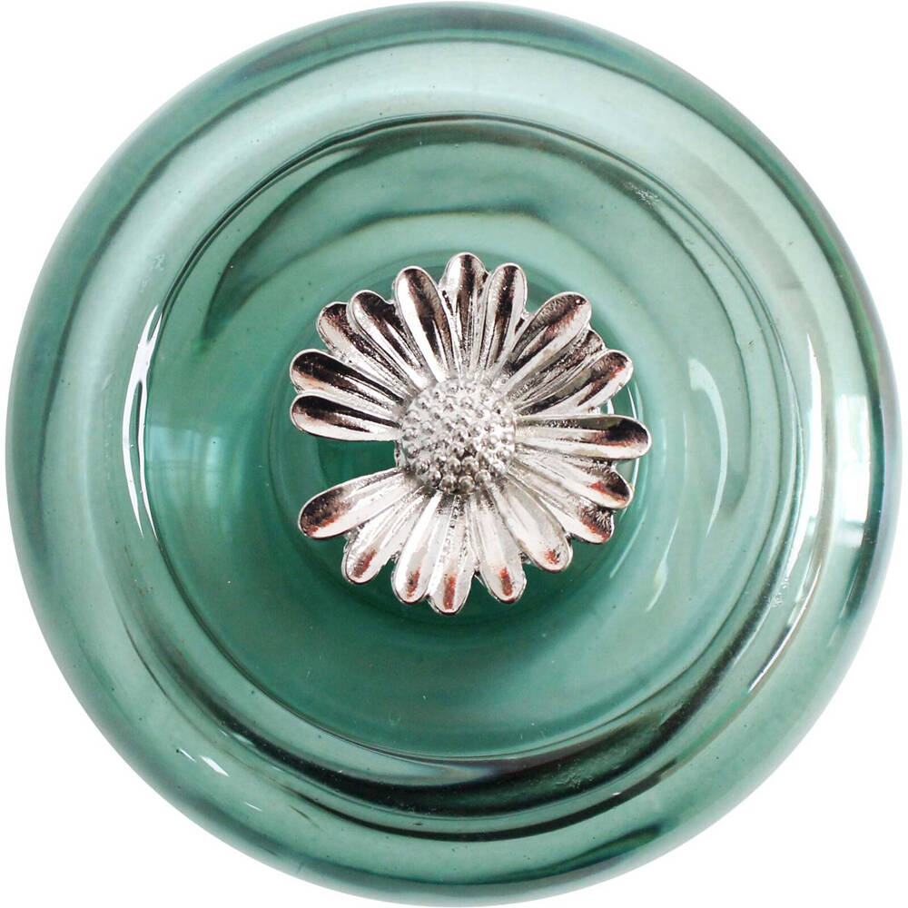LVD Glass Trinket Box Storage Decor Round 9.5cm - Wilde Jungle — image 2
