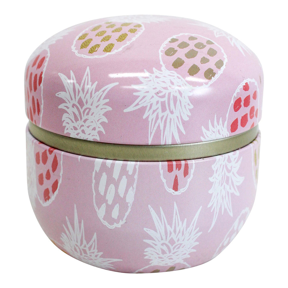 LVD Pink Blossom 8.5cm Metal Tin Bedroom Decorative Jewellery Trinket/Canister (4 Pack) — image 2