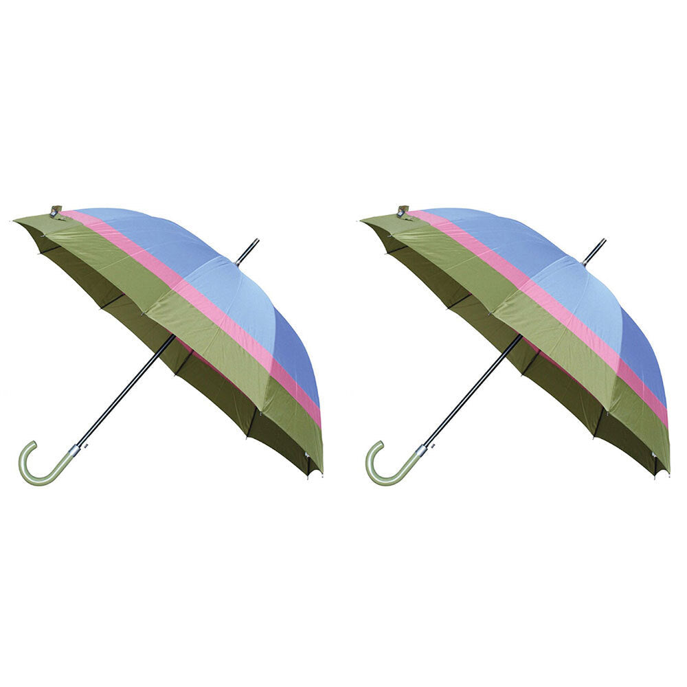 LVD Colours Umbrella Plastic Handle Sun/Rain Shade 104cm - Assorted (2 Pack)