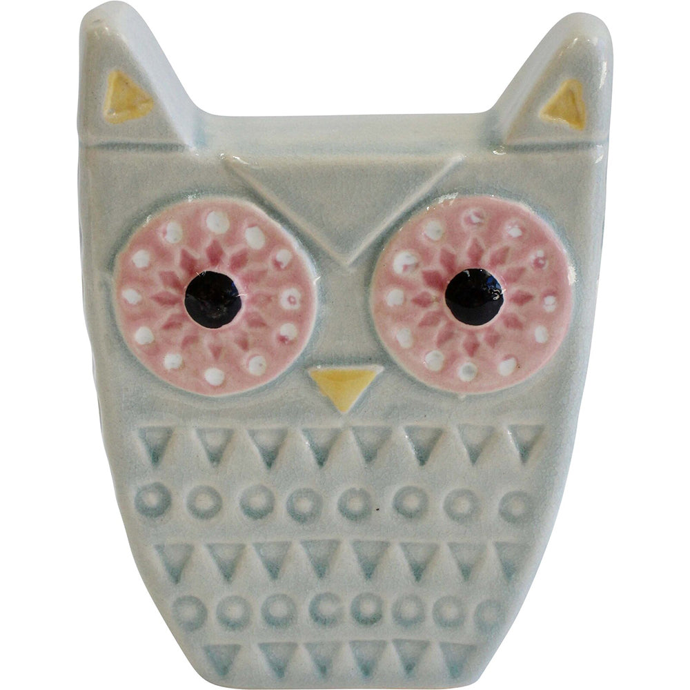 LVD Quirky Owl Ivory Decorative Sculpture Tabletop Home/Lounge Indoor Decor (2 Pack) — image 2