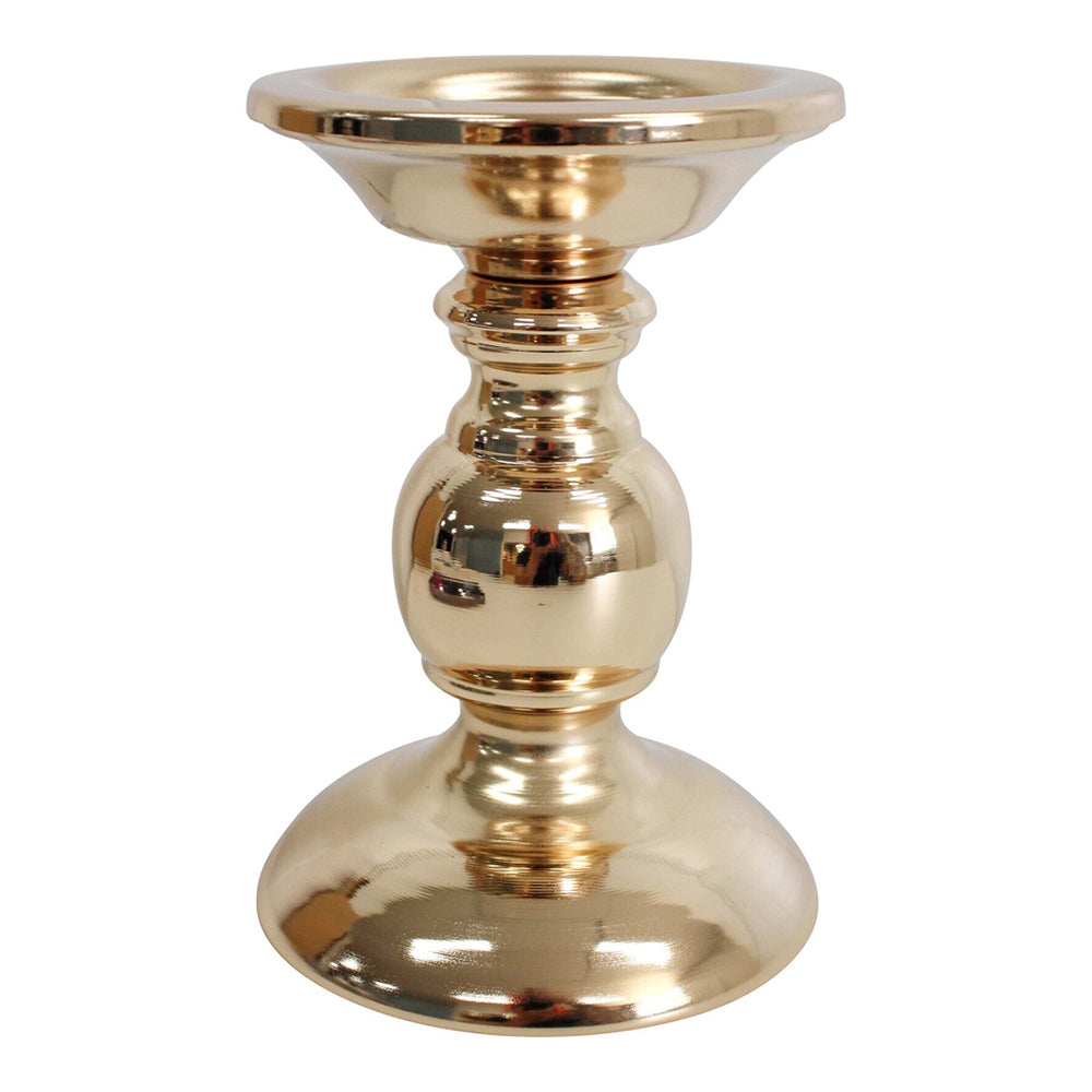 LVD Metal 16cm Candle Stick Holder Storage Display Home Desk Decor Small Rose Gold