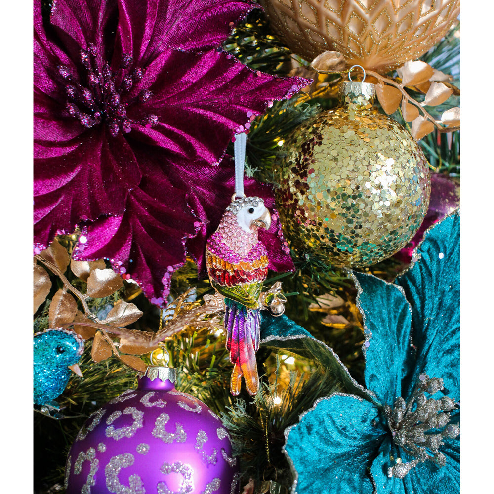 LVD Metal/Ribbon 9.5cm Sunset Parrot Hanging Decorative Charm/Figurine (2 Pack) — image 3