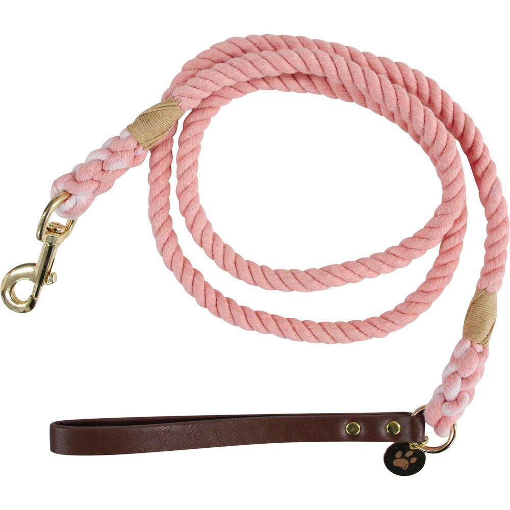 LVD 1.2x150cm Pink Sunset Cotton/Metal Dog Leash Walking Rope Lead