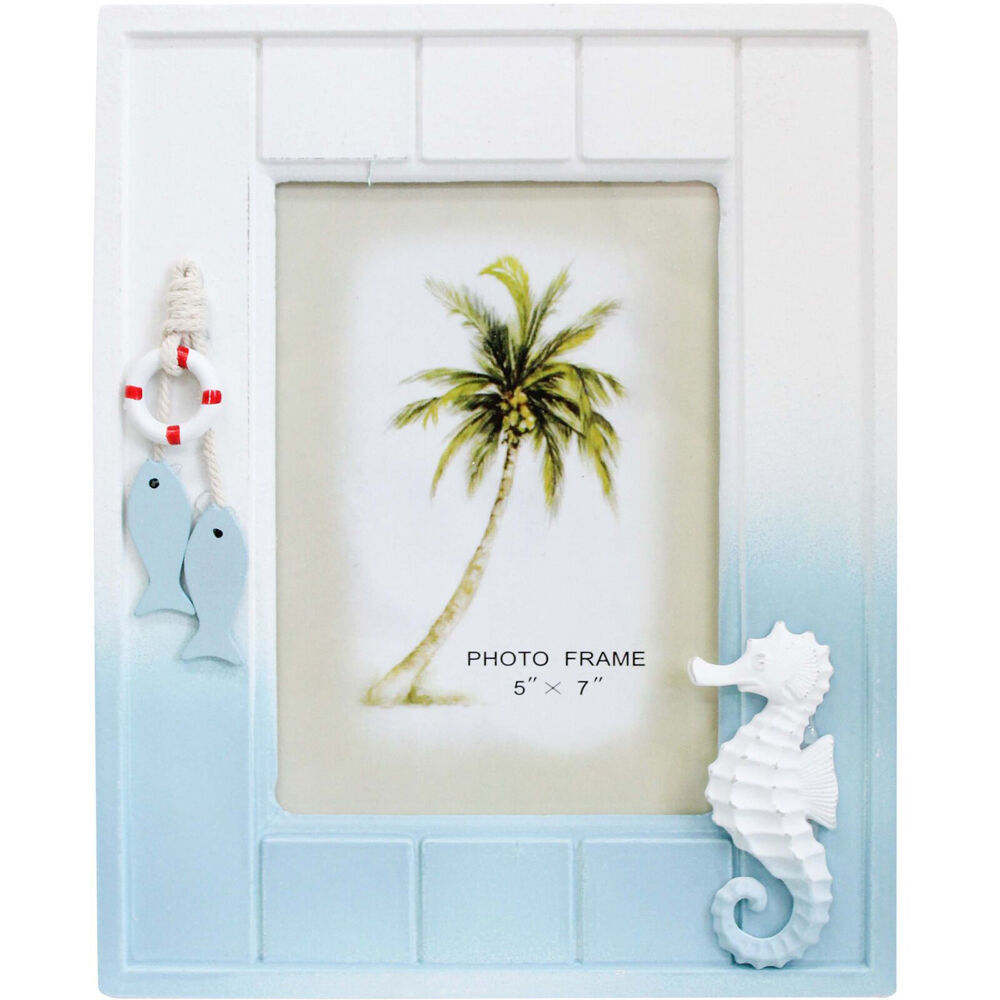 LVD Wooden Glass Picture/Photo Coastal Frame 5x7 21x26x1.5cm Beachside (2 Pack) — image 2