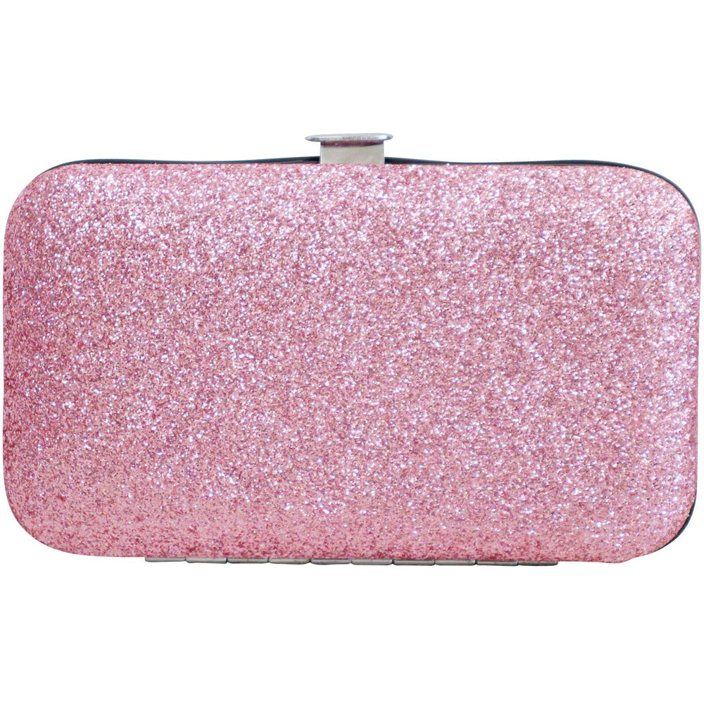 LVD Metal/Plastic 10.5cm Manicure Set Nail Clipper/Cuticle Kit Pink Glitter (7 Pieces) — image 2