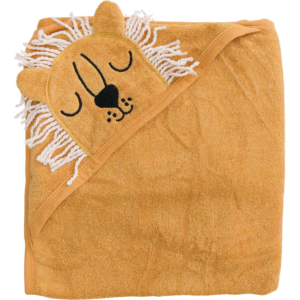 LVD 90cm Baby/Toddler Soft Hooded Lion Bath Towel Brown (2 Pack) — image 2