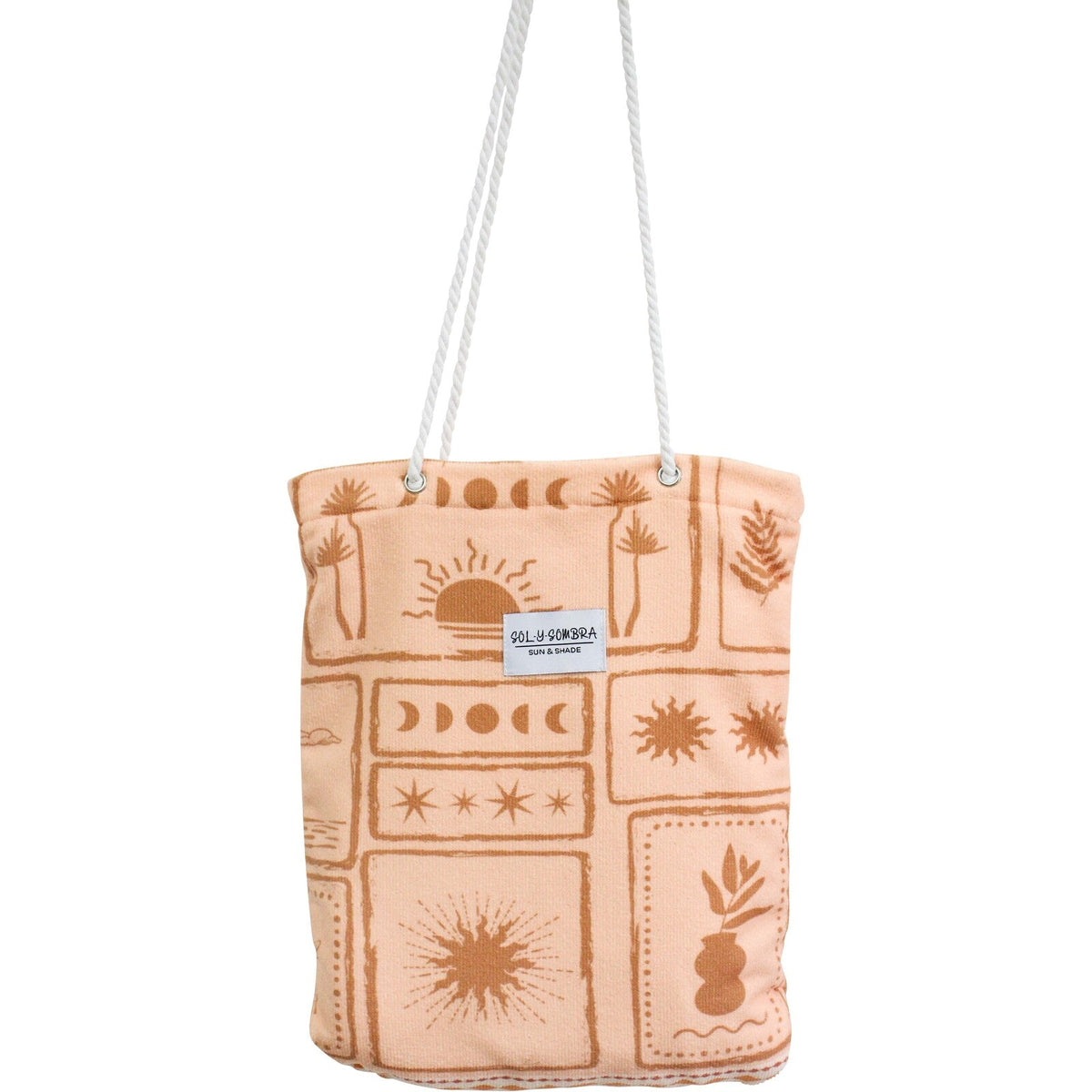 LVD Beach Towel With Portable Carry Chic Tote Bag Postcard Microfibre 80x180cm — image 2