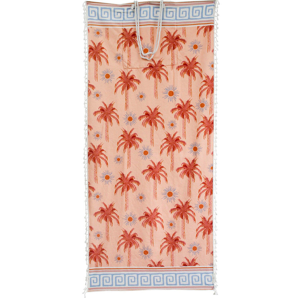 LVD Beach Towel With Portable Carry ChicTote Bag Palms Microfibre 80x180cm