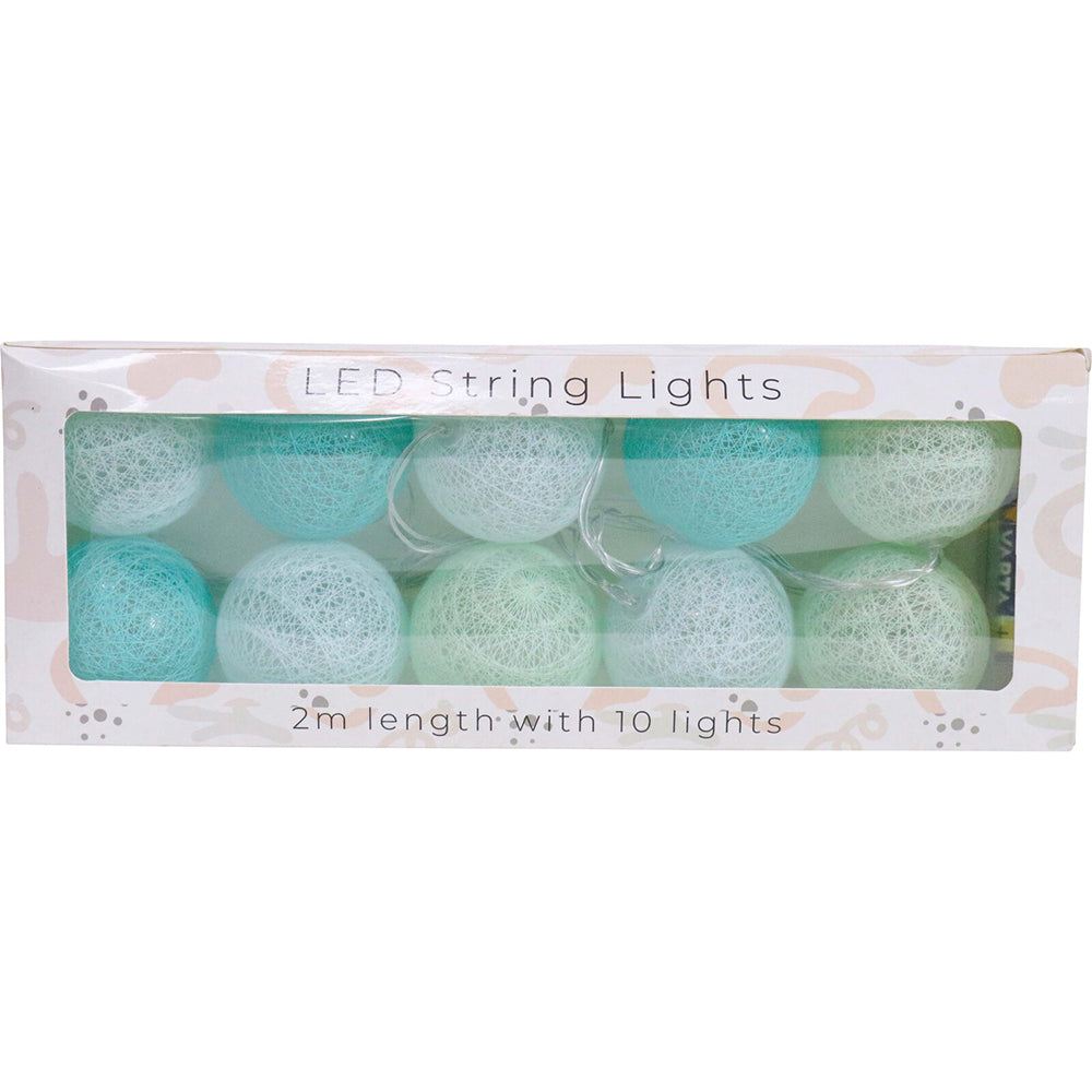 LVD 2m Plastic LED String 10 Lights Aquas Children/Baby Home/Nursery Decor