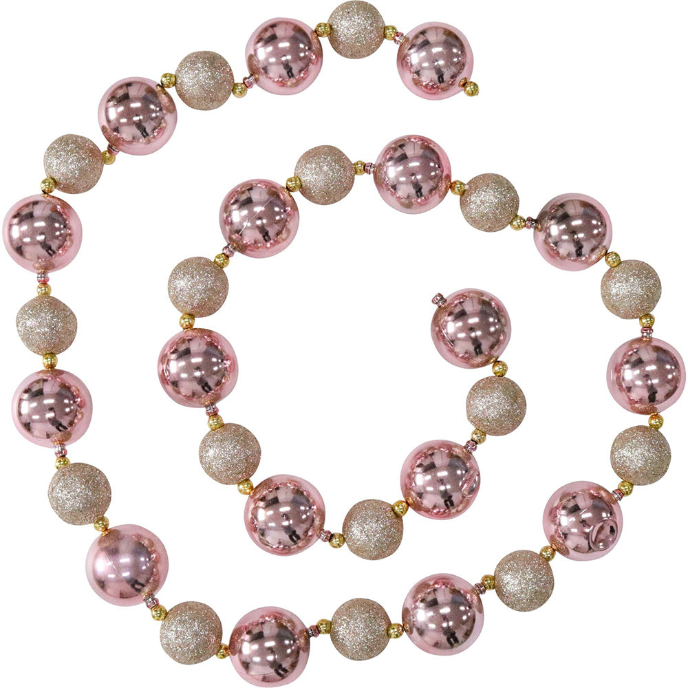 LVD Bauble Garland Pink Champagne Seasonal Decorative Christmas Decoration