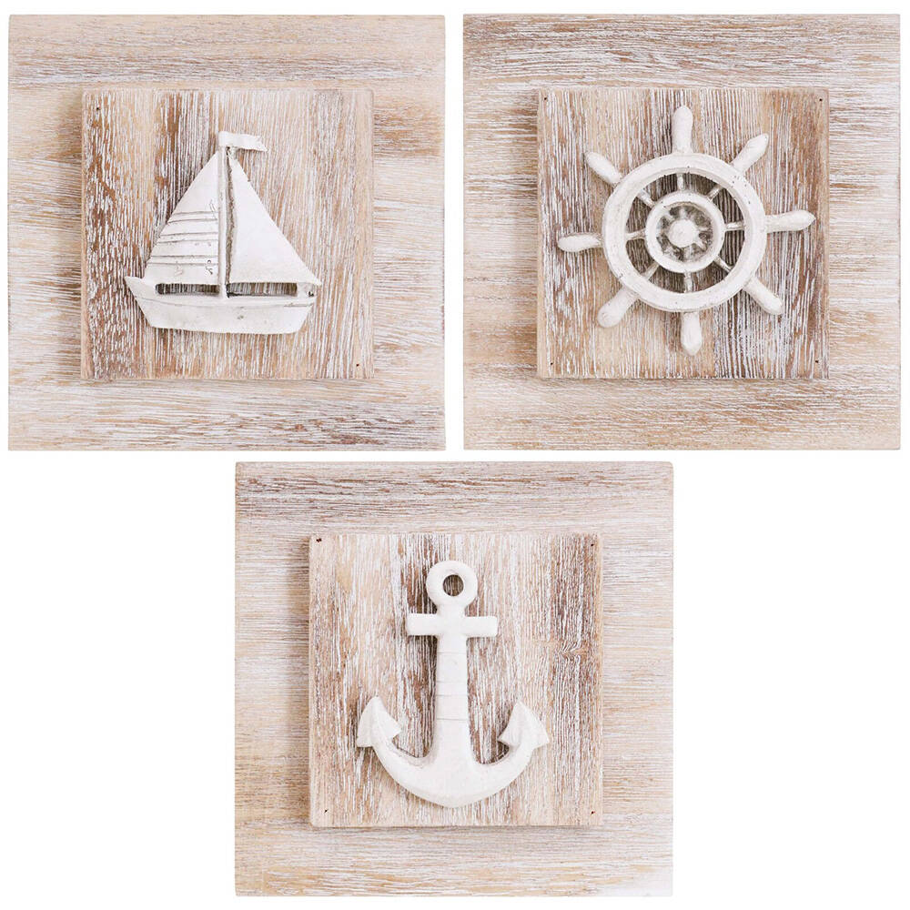 LVD Wall Art Natural Home/Office Hanging Decorative Display 16x16cm Assorted (2 Pack) — image 5