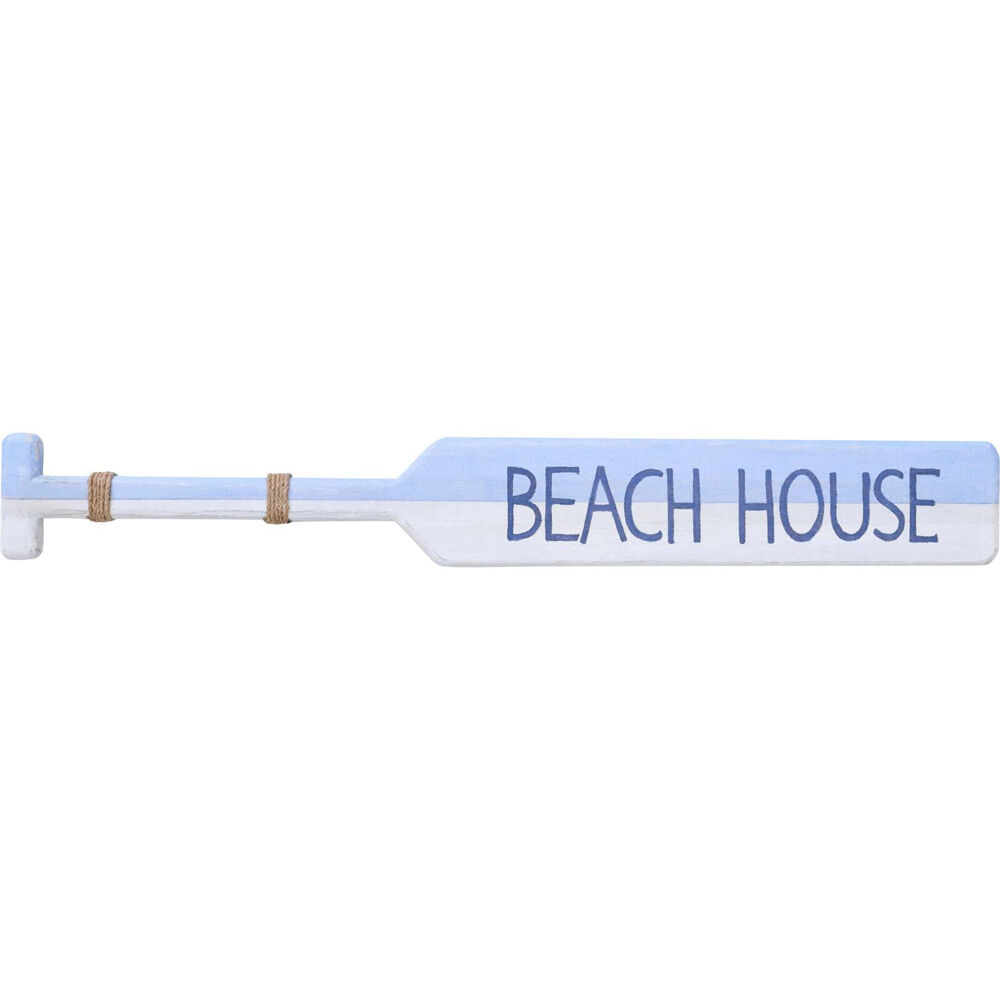 LVD MDF Oar Beach House Coastal Home/Room/Lounge Hanging Wall Decor 100x12cm