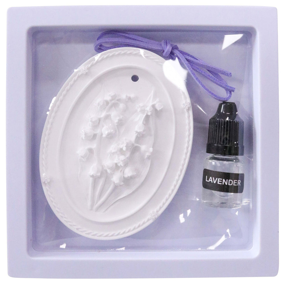 LVD Wardrobe Freshener Ceramic/Plastic Scented Hanger w/ Lavender Oil Scent