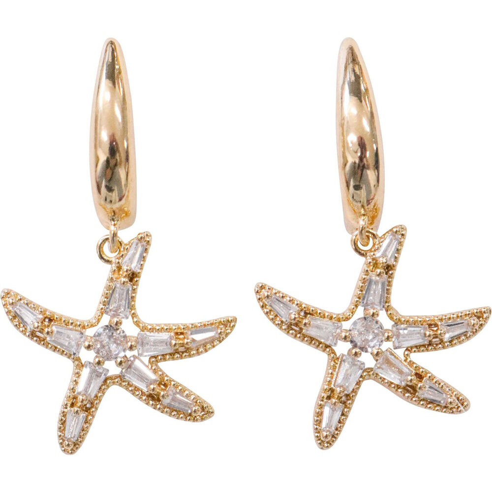 LVD Womens Beachside/Coastal Style Earrings Jewellery Accessories Starfish