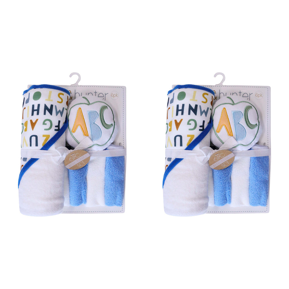LVD Kids/Baby Bathtime Set Alphabet Infant Interactive Play Toy/Accesories 0+ (2 Pack)