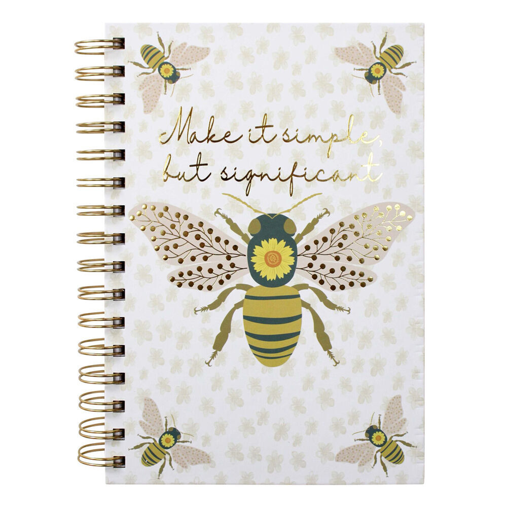 LVD Bee Significance A5 Notebook Journal/Diary Writing Stationery 15.5x21cm (3 Pack) — image 2