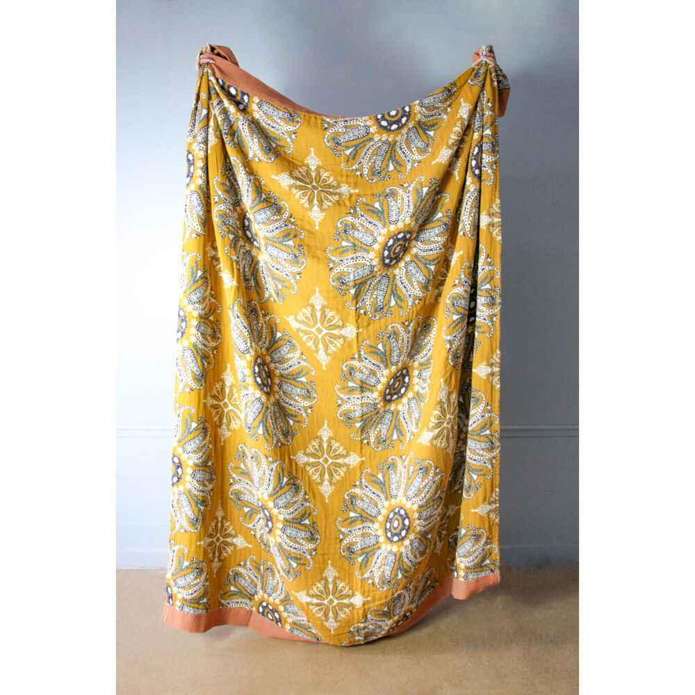 LVD 230x200cm Bonnie 100% Cotton Bohemian Print Throw Decor Blanket — image 2