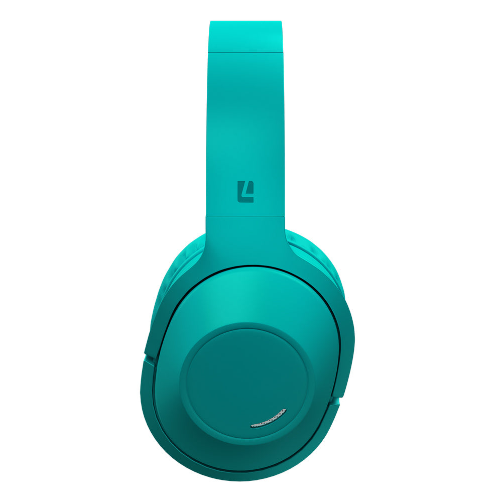 Liquid Ears WireFree Adjustable Over-Ear Wireless Bluetooth Headphones Teal — image 2