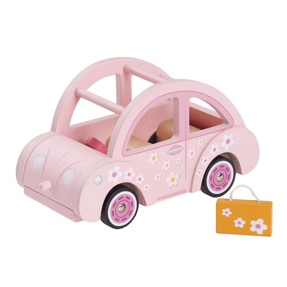 LE Toy Van Daisylane Sophie's Car Kids/Children 22x13cm Wooden Toy 2y+ Pink