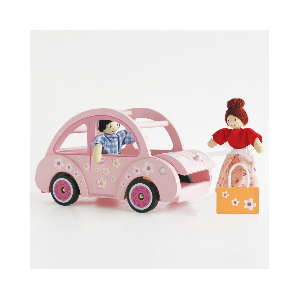 LE Toy Van Daisylane Sophie's Car Kids/Children 22x13cm Wooden Toy 2y+ Pink — image 3