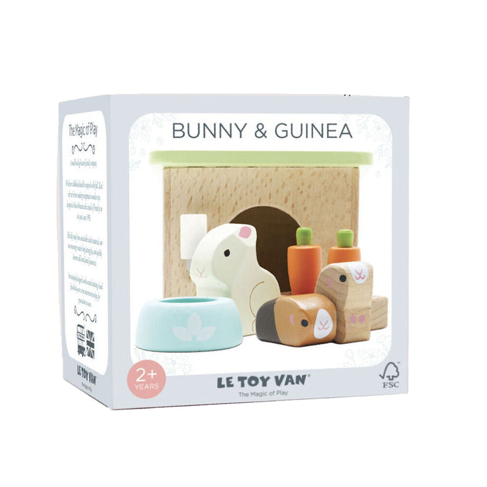LE Toy Van Wooden Daisylane Bunny w/ Guinea Pig Kids/Children Toy Set 3y+ — image 8