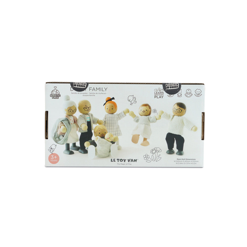 LE Toy Van Posable My Doll Family Kids/Children 10x13cm Wooden Toy 3y+ (7 Pieces) — image 6