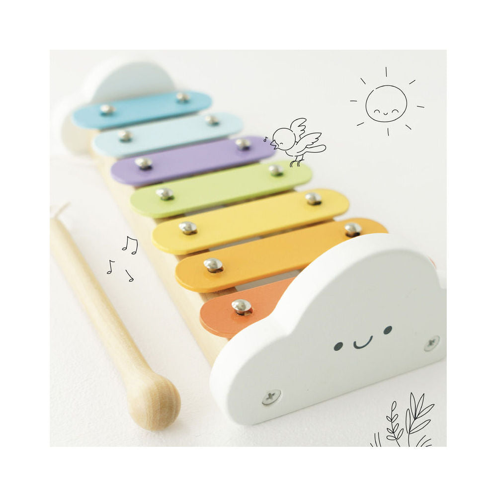 LE Toy Van Wooden Petilou Xylophone Musical Instrument 22cm Kids Play 18m+ — image 2