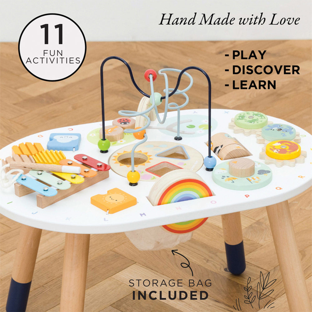 LE Toy Van Petilou 52cm Wooden Activity Table Kids/Children Educational Toy 18m+ — image 2