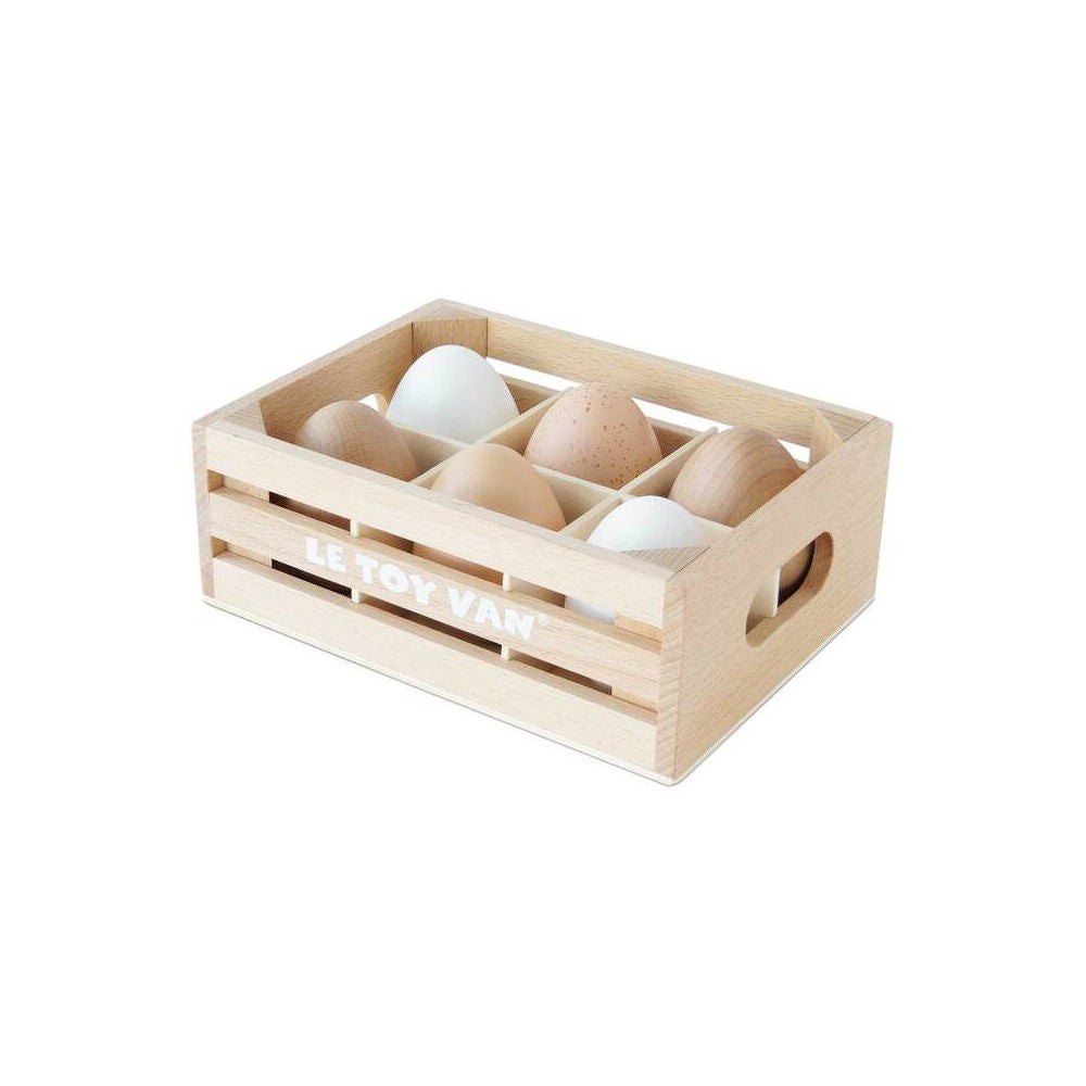 LE Toy Van Honeybake Farm Eggs in Crate Kids/Children Play Wooden Toy 2y+