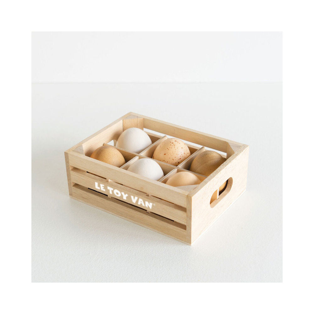 LE Toy Van Honeybake Farm Eggs in Crate Kids/Children Play Wooden Toy 2y+ — image 3