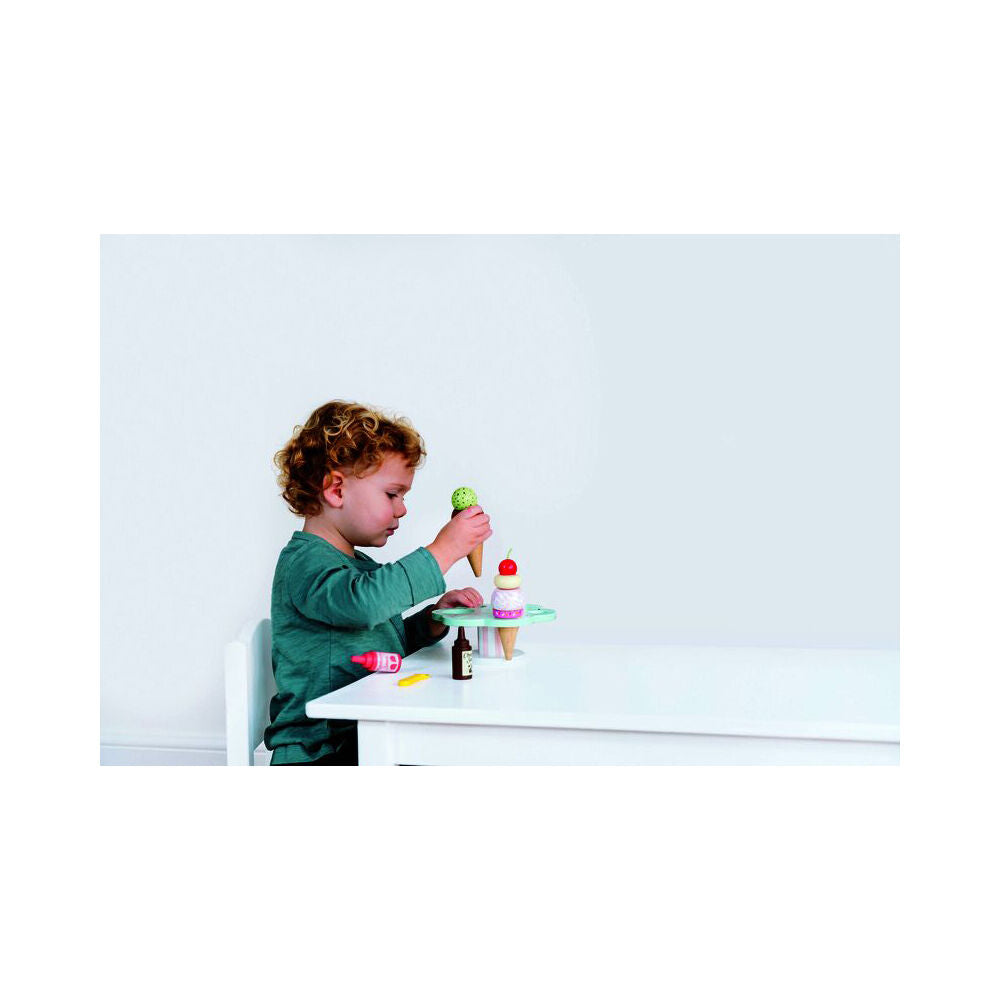 LE Toy Van Wooden Ice Cream Stand & Toppings Kids/Children Pretend Play 2y+ — image 9