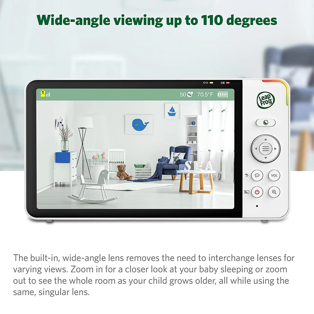 Leapfrog LF915HD 5" HD Video/Audio Pan & Tilt Camera Baby Monitor w/ Night Light — image 3