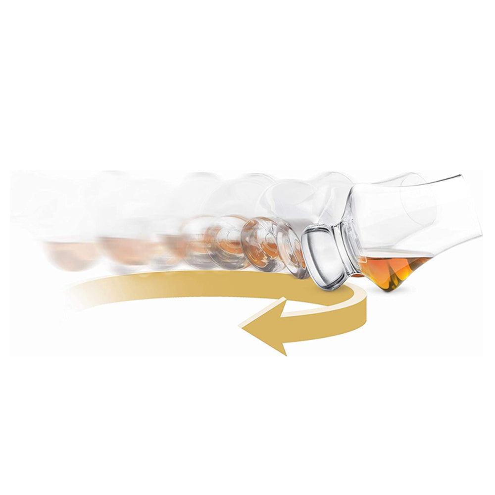 Final Touch 195ml Whiskey/Scotch Crystal Glasses Flight Tasting Set w/ Stand (4 Pieces) — image 3