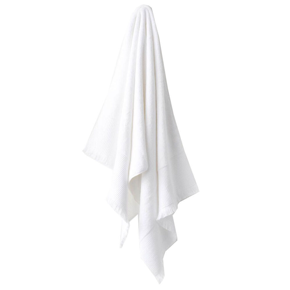 Linen House Aria Cotton/Bamboo Quick Dry Soft Bath Towel 69x139cm White