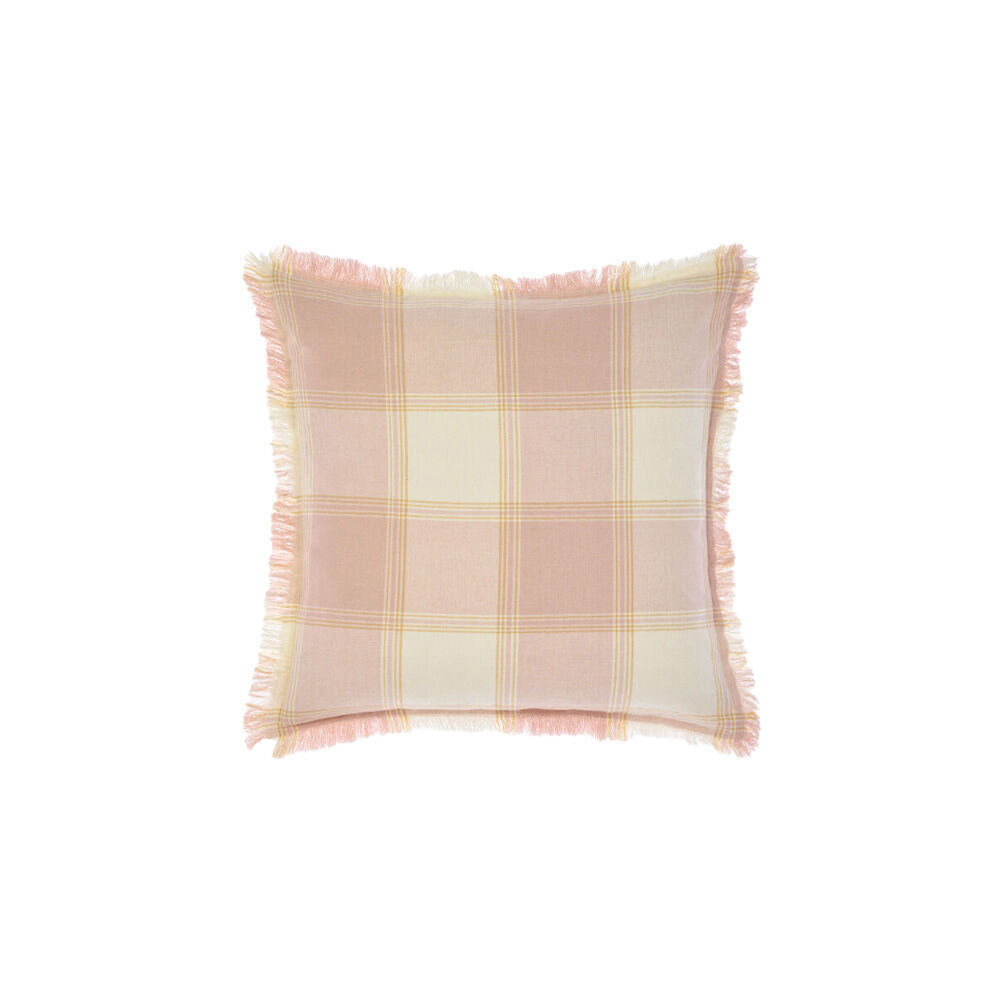 Linen House Evelina Pink Cotton Cushion Square 48x48cm Pillow Pink (2 Pack) — image 2