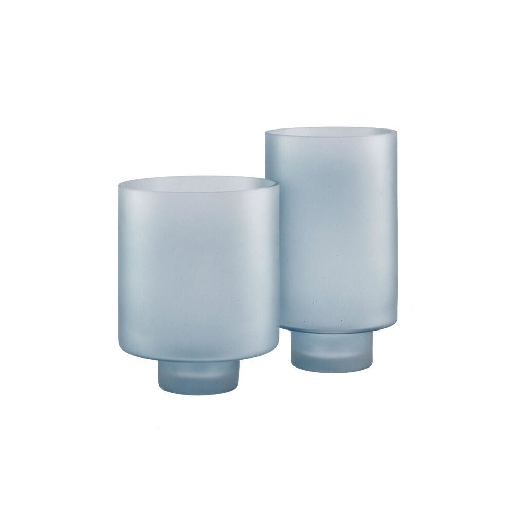 Linen House Romano Sky Glass Vase 25cm Home/Tabletop Indoor Decoration Blue — image 2
