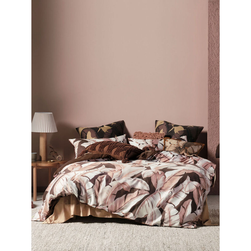Linen House Kalena Cinnamon Bedroom Quilt Cover Set